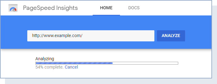 pagespeed insights analyze