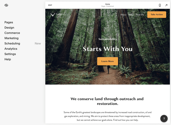 Squarespace customizer