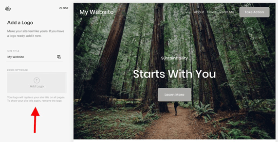 How to use Squarespace: add a logo
