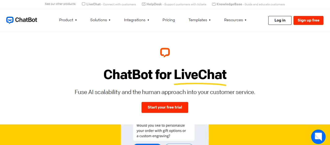 ChatBot for LiveChat