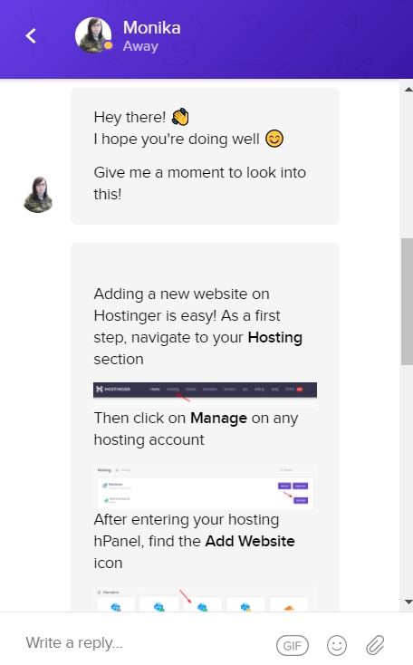 hostinger live chat