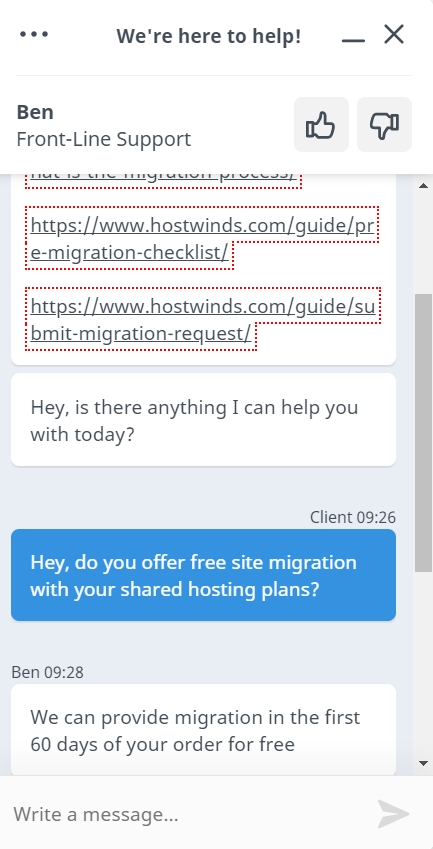 hostwinds live chat