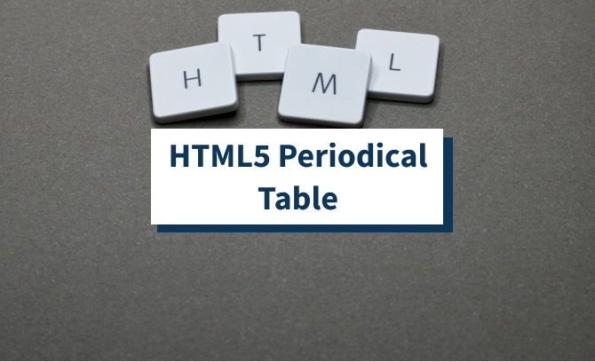 HTML5 Periodical Table