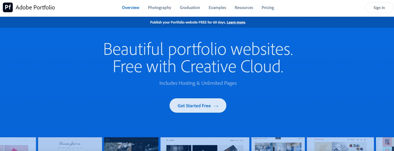 adobe portfolio builder review