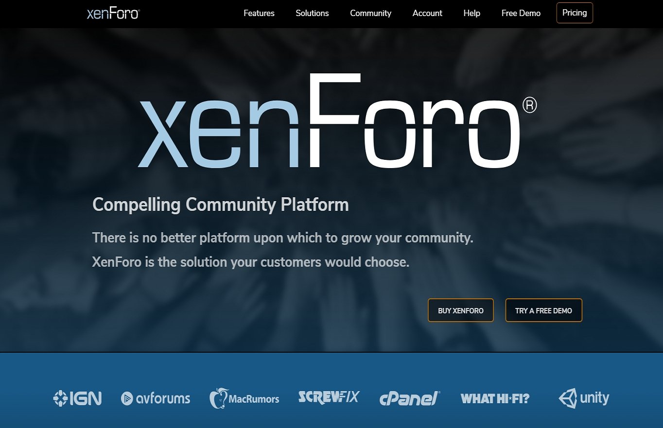 The xenForo website.