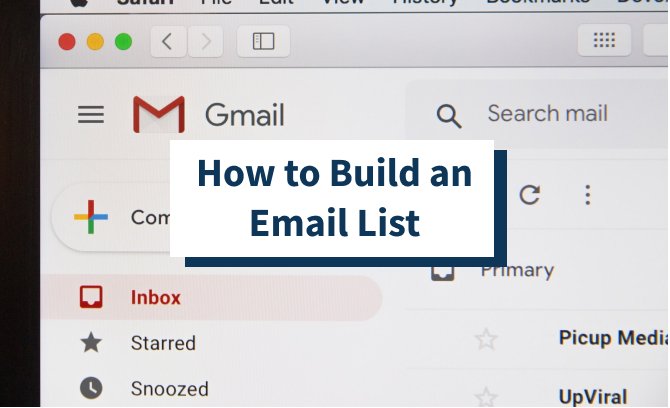 How to Build an Email List