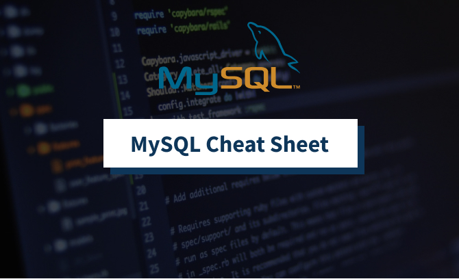 MySQL Cheat Sheet