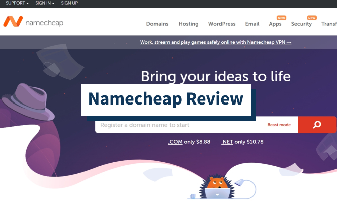 Namecheap Review