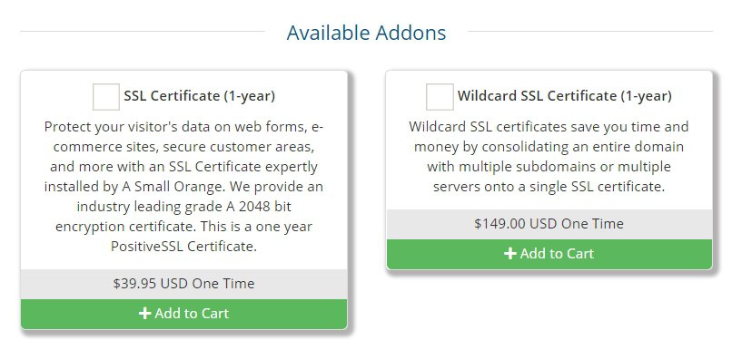 Site5 SSL Certificate pricing