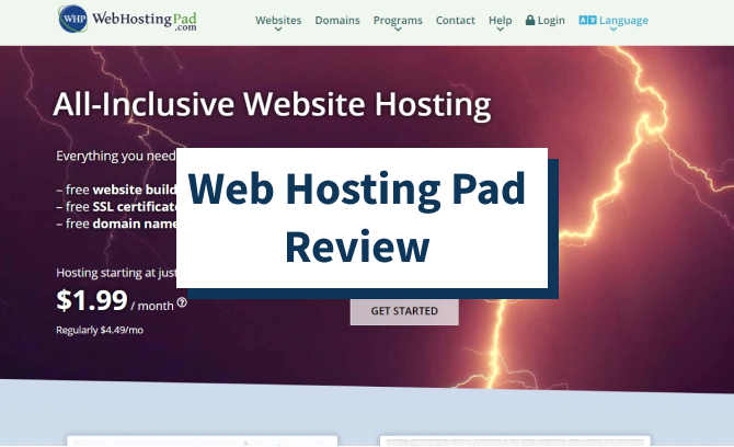 Web Hosting Pad Review