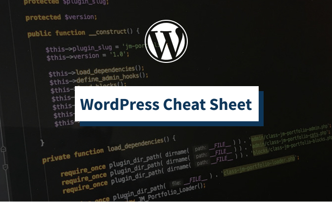 WordPress Cheat Sheet