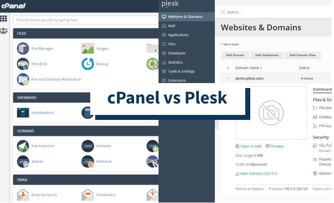 cPanel vs Plesk