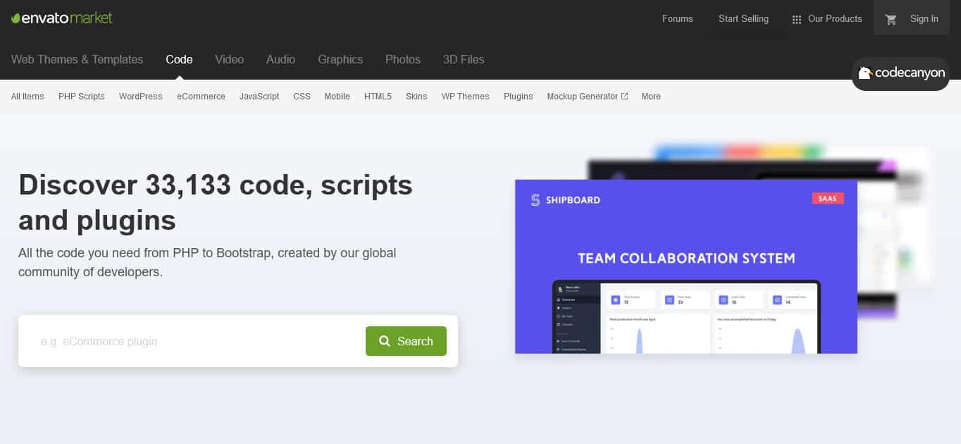 codecanyon php scripts marketplace