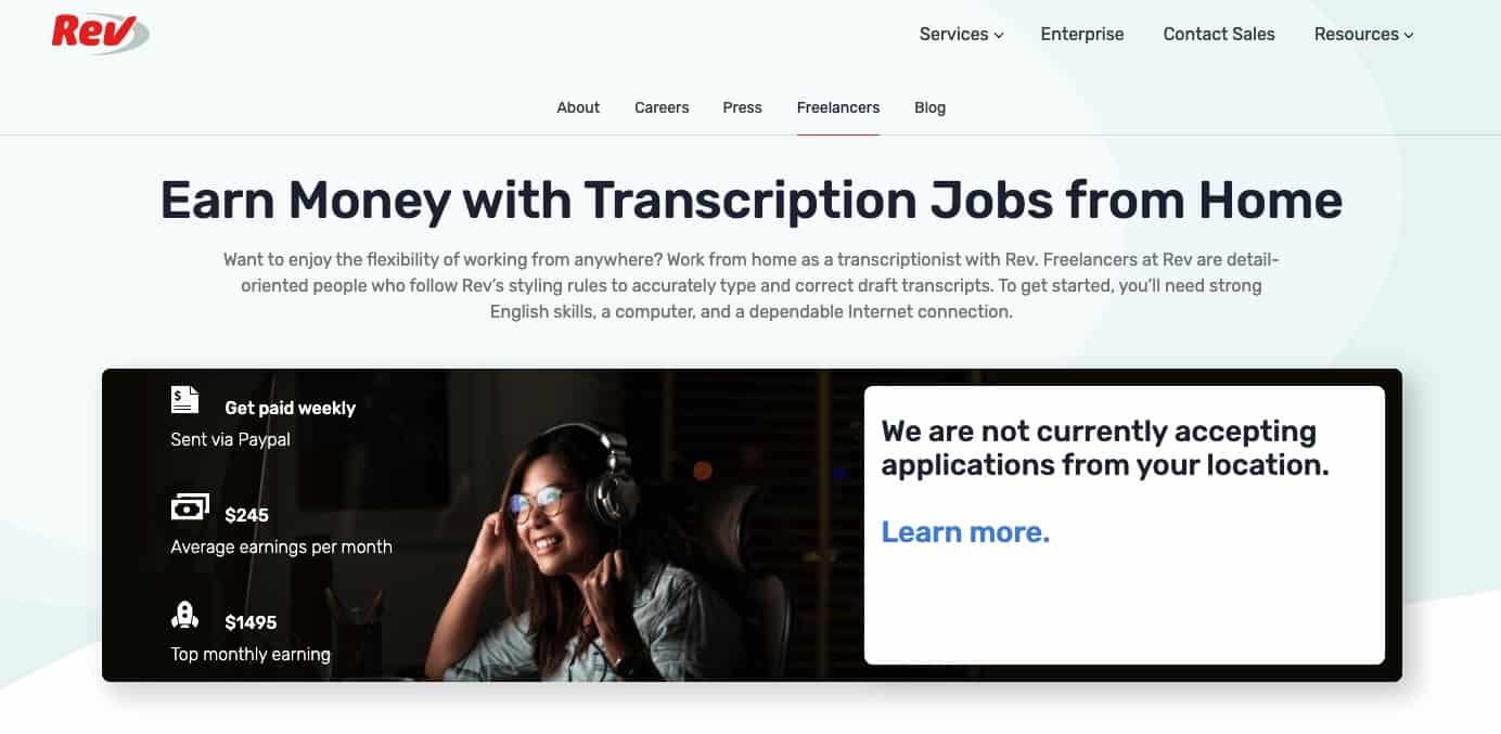 Rev - offer transcription services