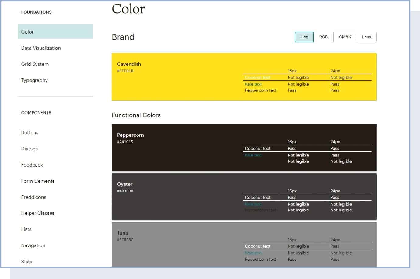 color foundations