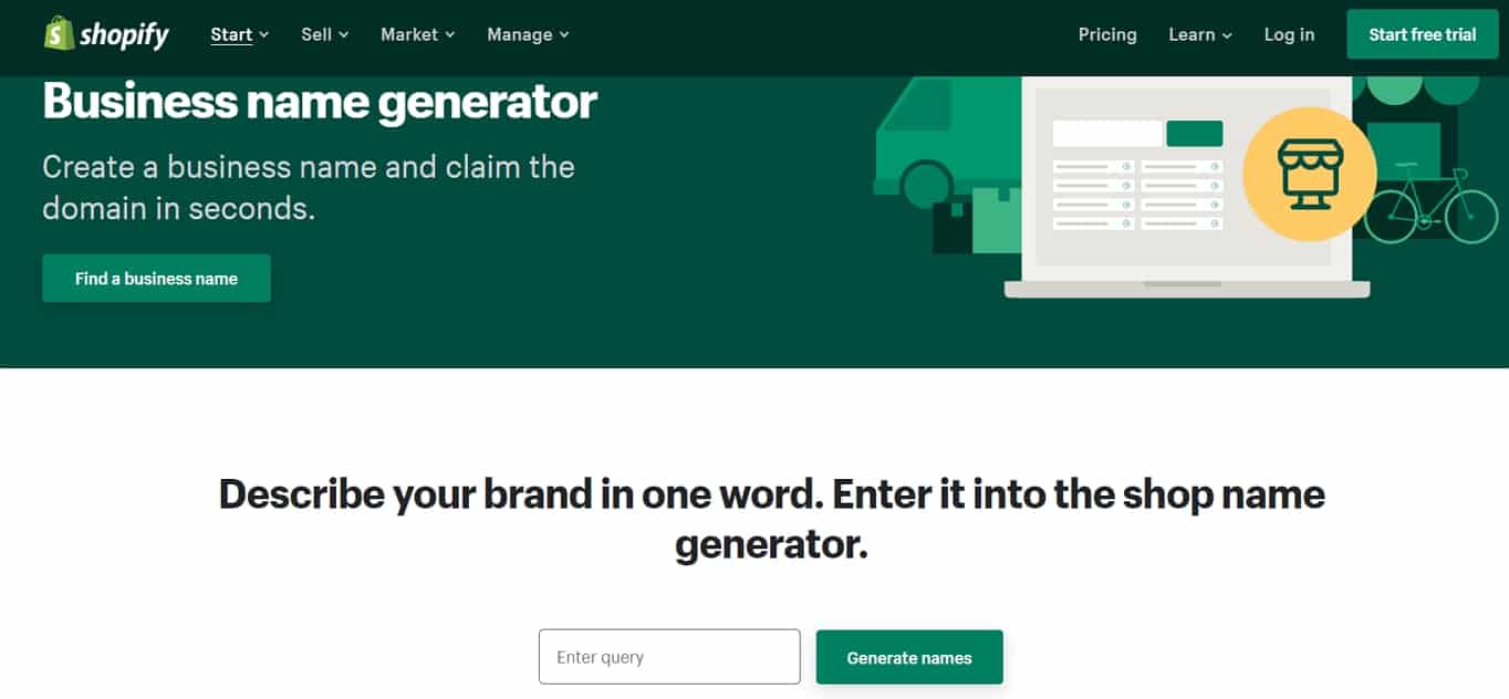 Shopify domain name generator 