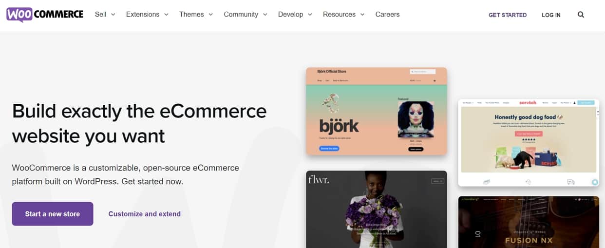 woocommerce homepage