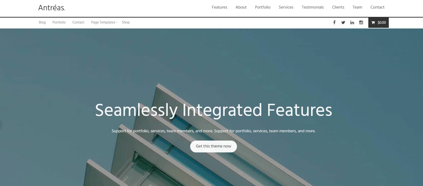 Antreas Free WordPress Theme