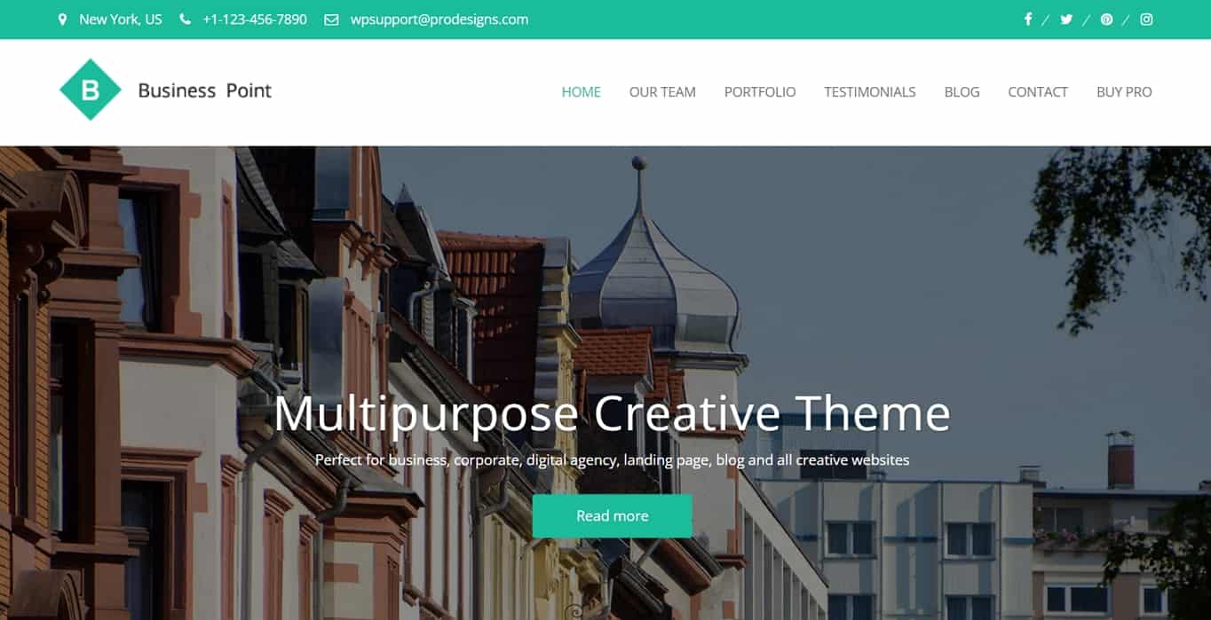 Business Point Free WordPress Theme