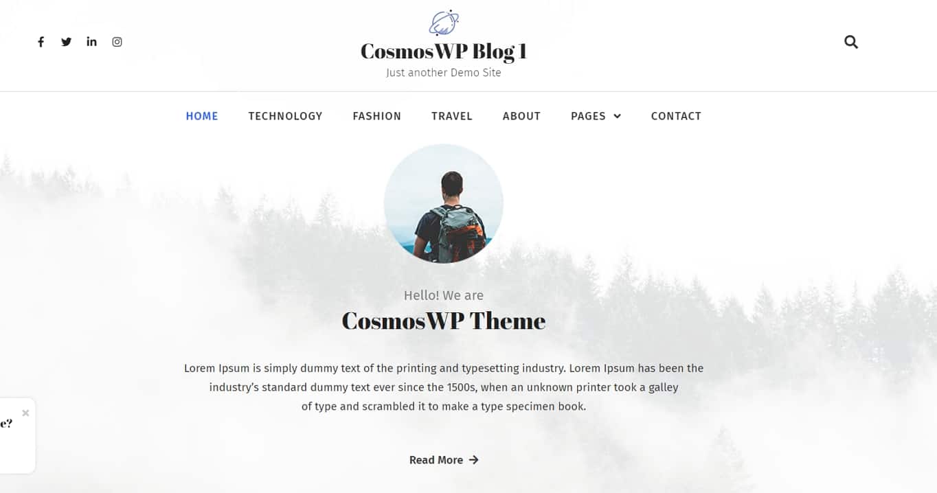 CosmosWP Free WordPress Theme