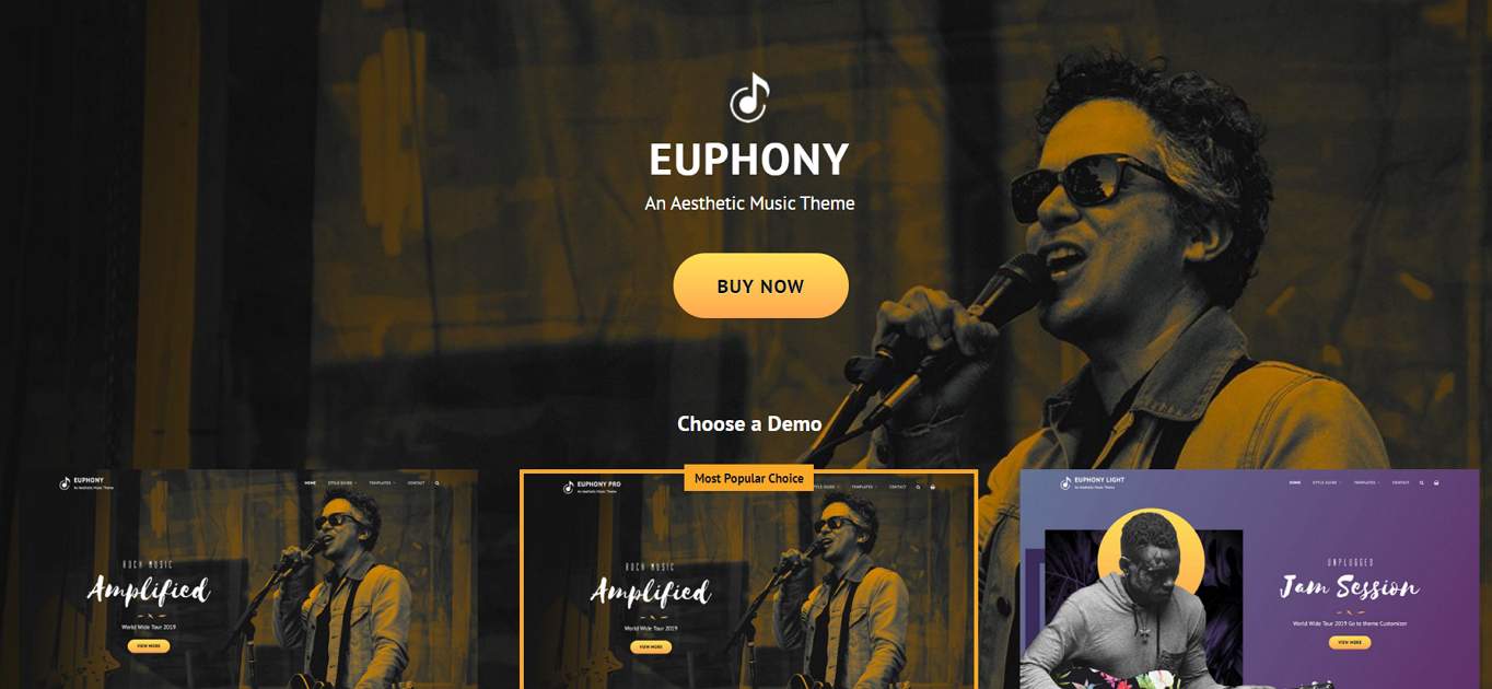 Euphony Free WordPress Theme