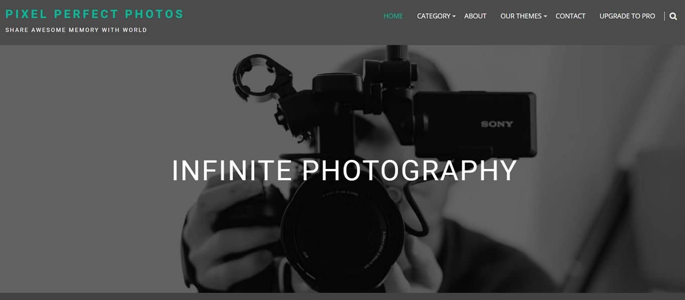 Infinite Photography Free WordPress Theme