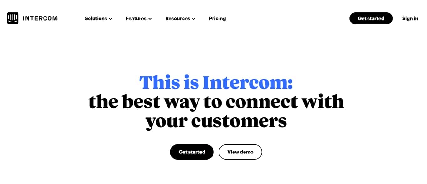 Intercom - Chatbot solution