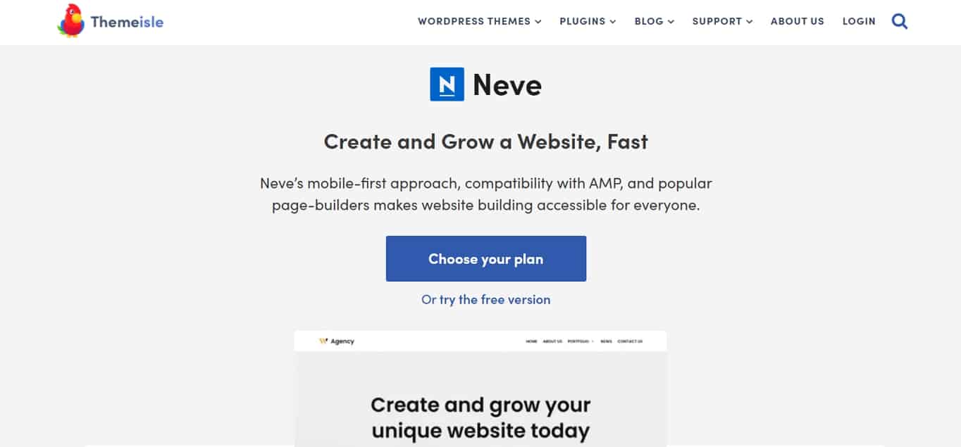 Neve Free WordPress Theme