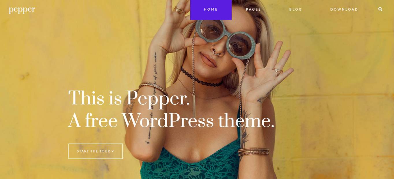 Pepper Free WordPress Theme