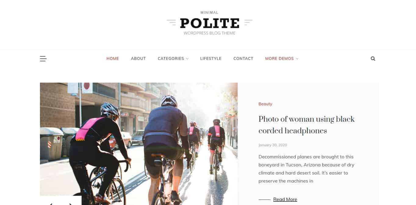 Polite Free WordPress Theme