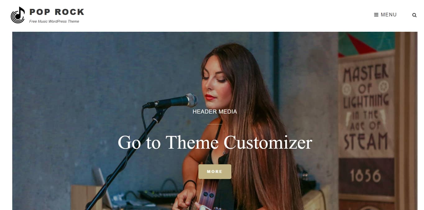 Pop Rock Free WordPress Theme