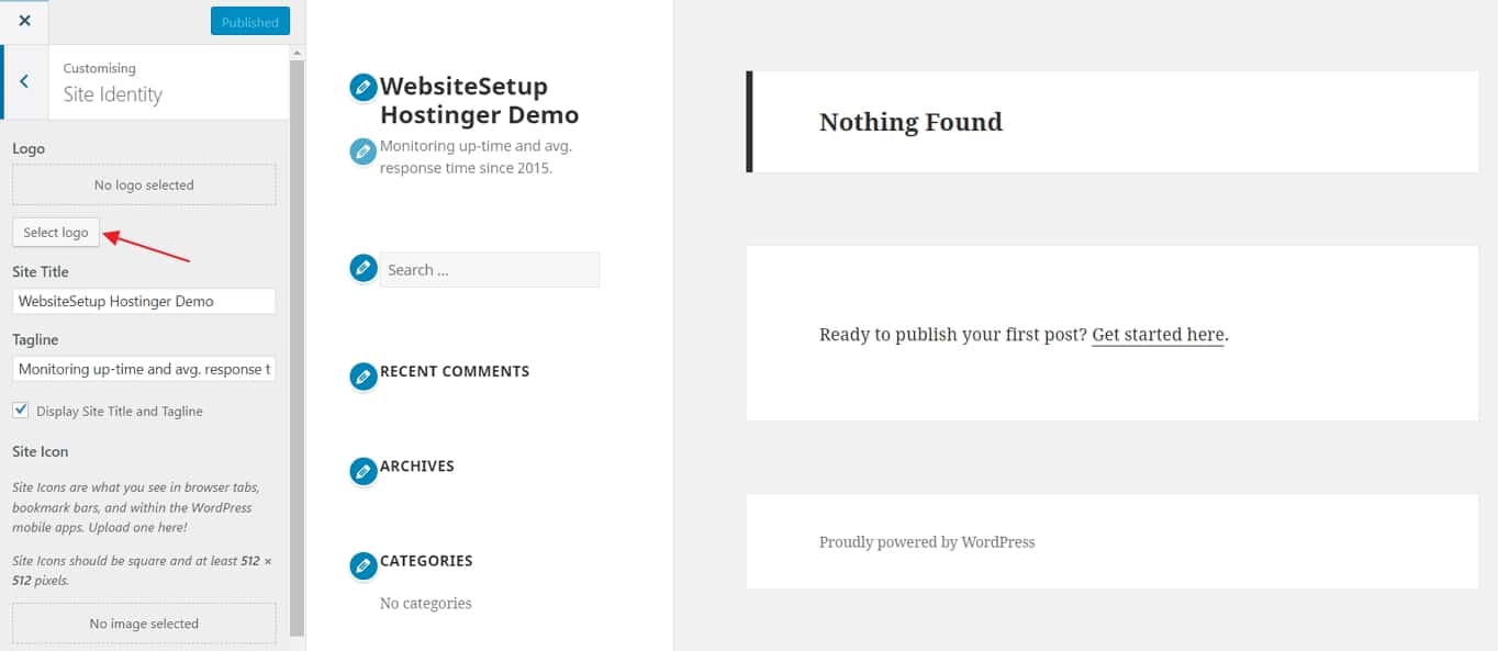 How add a logo to your WordPress site